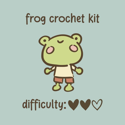 Pastel Frog Crochet Kit